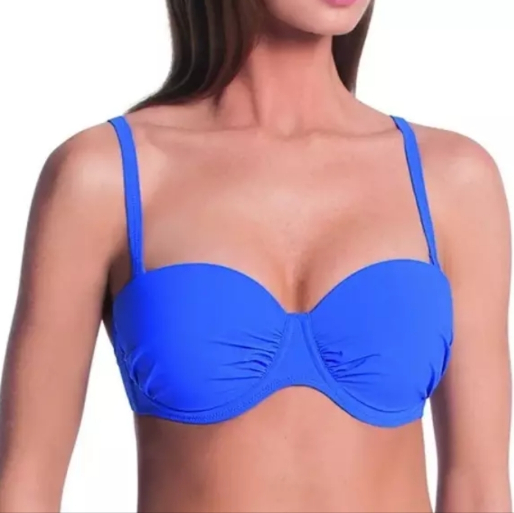 Vibrant Blue Bikini Top